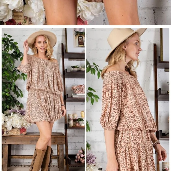 Adorable Floral Printed, Ruffled Mini Skirt  S-M-L - Picture 5 of 5